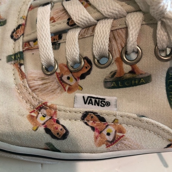 Vans Hula Girl sneakers. Size 13. Off white shoes with dancing hula girls  luau - Picture 4 of 10